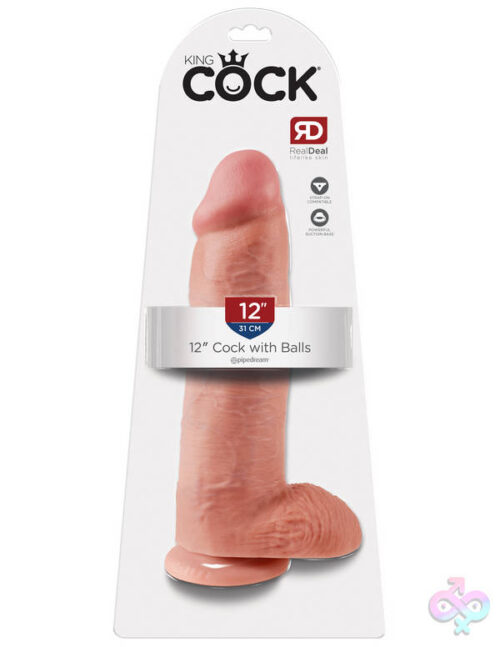 Pipedream Sex Toys - King Cock 12 Inch Cock With Balls - Flesh