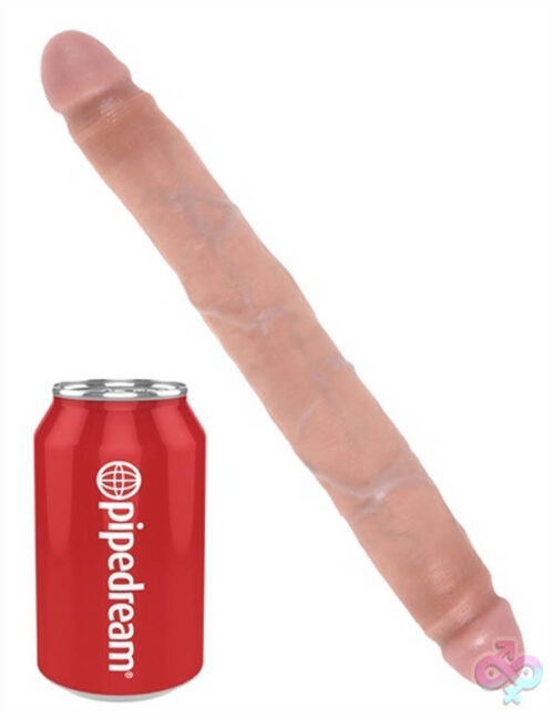 Pipedream Sex Toys - King Cock 12 Inch Slim Double Dildo - Flesh