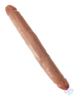 Pipedream Sex Toys - King Cock  12" Slim Double Dildo - Tan