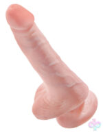 Pipedream Sex Toys - King Cock 6" Cock With Balls - Light