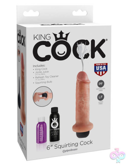 Pipedream Sex Toys - King Cock 6" Squirting Cock - Flesh