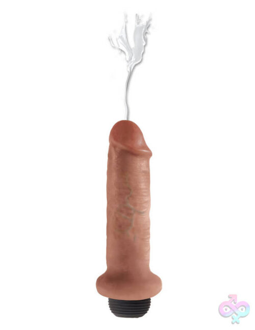 Pipedream Sex Toys - King Cock 6" Squirting Cock - Tan
