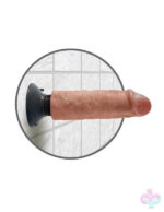 Pipedream Sex Toys - King Cock 6" Vibrating Cock - Tan