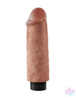 Pipedream Sex Toys - King Cock 6" Vibrating Cock - Tan
