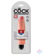 Pipedream Sex Toys - King Cock 6" Vibrating Stiffy - Light