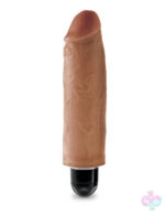 Pipedream Sex Toys - King Cock 6" Vibrating Stiffy - Tan