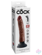 Pipedream Sex Toys - King Cock 7-Inch Vibrating Cock - Brown