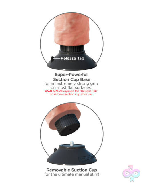 Pipedream Sex Toys - King Cock 7-Inch Vibrating Cock - Light