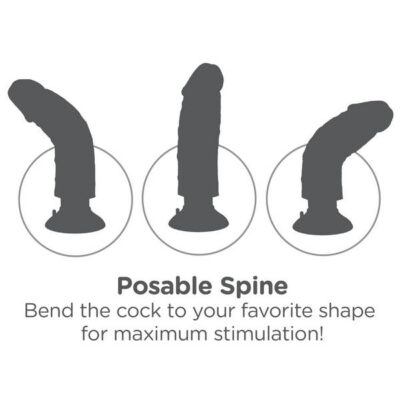 Pipedream Sex Toys - King Cock 7-Inch Vibrating Cock With Balls -  Flesh