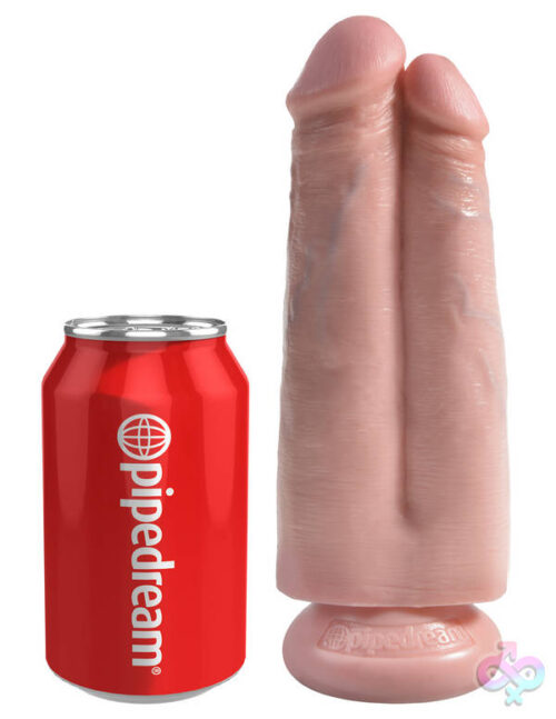 Pipedream Sex Toys - King Cock 7" Two Cocks One Hole - Light