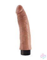 Pipedream Sex Toys - King Cock 7" Vibrating Cock - Tan