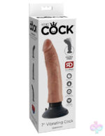 Pipedream Sex Toys - King Cock 7" Vibrating Cock - Tan