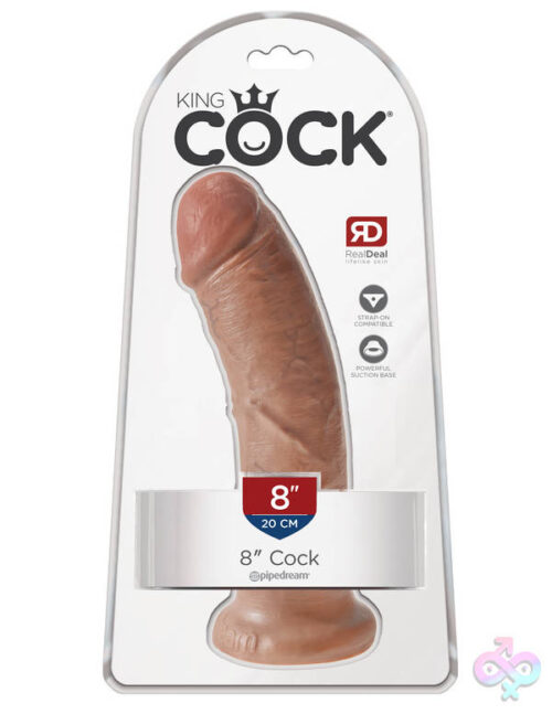 Pipedream Sex Toys - King Cock  8" Cock - Tan