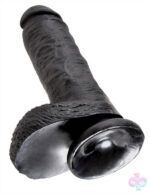 Pipedream Sex Toys - King Cock 8-Inch Cock With Balls - Black