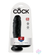 Pipedream Sex Toys - King Cock 8-Inch Cock With Balls - Black