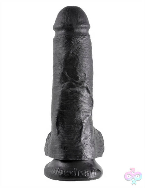 Pipedream Sex Toys - King Cock 8-Inch Cock With Balls - Black