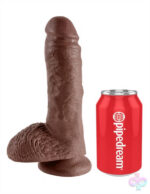 Pipedream Sex Toys - King Cock 8-Inch Cock With Balls - Brown