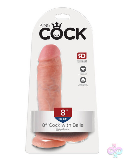Pipedream Sex Toys - King Cock 8-Inch Cock With Balls - Flesh