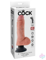 Pipedream Sex Toys - King Cock 8-Inch Vibrating Cock With Balls - Flesh