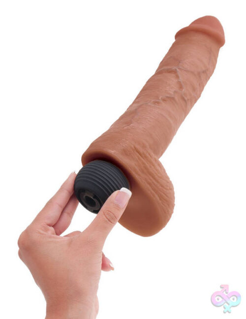 Pipedream Sex Toys - King Cock 8" Squirting Cock With Balls -Tan