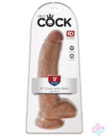 Pipedream Sex Toys - King Cock 9" Cock With Balls - Tan
