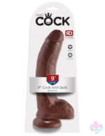 Pipedream Sex Toys - King Cock 9-Inch Cock With Balls - Brown