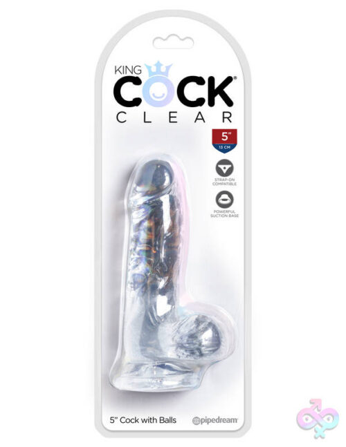 Pipedream Sex Toys - King Cock Clear 5" Cock With Balls