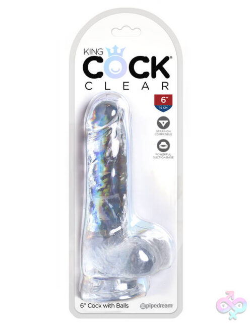 Pipedream Sex Toys - King Cock Clear 6" Cock With Balls