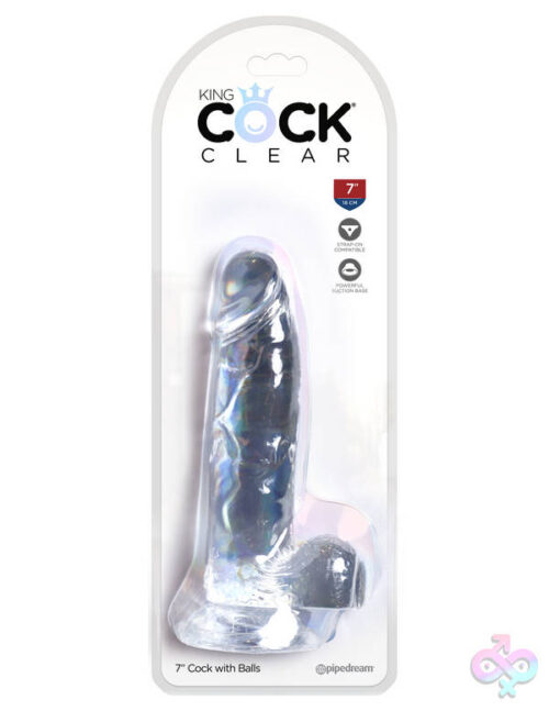 Pipedream Sex Toys - King Cock Clear 7" Cock With Balls
