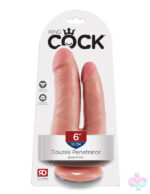Pipedream Sex Toys - King Cock Double Penetrator - Flesh
