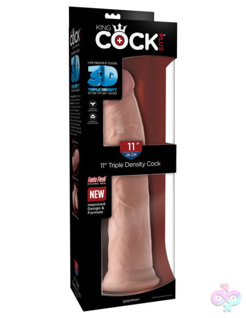 Pipedream Sex Toys - King Cock Plus Triple Density 11" Cock - Flesh
