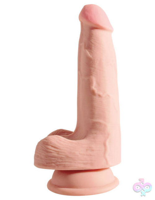 Pipedream Sex Toys - King Cock Plus Triple Density 5" Cock With Balls - Flesh
