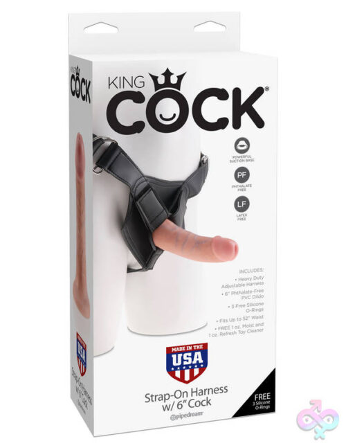 Pipedream Sex Toys - King Cock Strap on Harness With 6 Inch Cock - Light