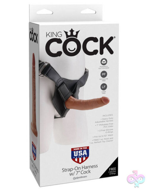 Pipedream Sex Toys - King Cock Strap-on Harness With 7" Cock - Tan