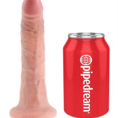 King Cock Strap On Harness With 7 Inch Cock beige realistic dildo kit by Pipedream