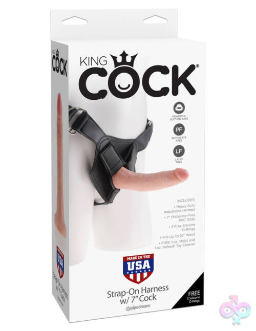 Pipedream Sex Toys - King Cock Strap on Harness With 7 Inch Cock - Flesh