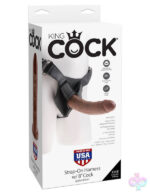 Pipedream Sex Toys - King Cock Strap on Harness With 8 Inch Cock - Brown