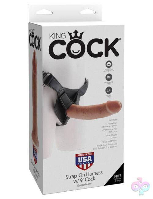 Pipedream Sex Toys - King Cock Strap-on Harness With 9" Cock - Tan