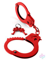 Pipedream Sex Toys - Metal Handcuffs - Red