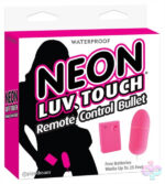 Pipedream Sex Toys - Neon Luv Touch Remote Control Bullet - Pink