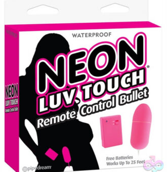 Pipedream Sex Toys - Neon Luv Touch Remote Control Bullet - Pink