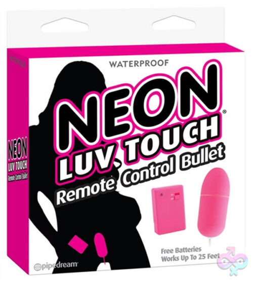 Pipedream Sex Toys - Neon Luv Touch Remote Control Bullet - Pink