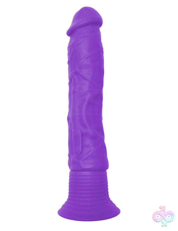 Neon Silicone Wall Banger - Purple Pipedream Sex Toys - Neon Silicone Wall Banger - Purple