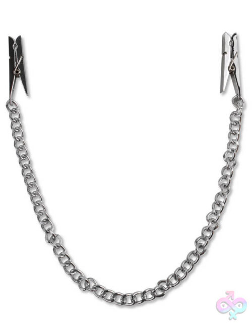 Pipedream Sex Toys - Nipple Chain Clips - Silver