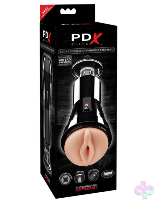 Pipedream Sex Toys - Pdx Elite Cock Compressor Vibrating Stroker