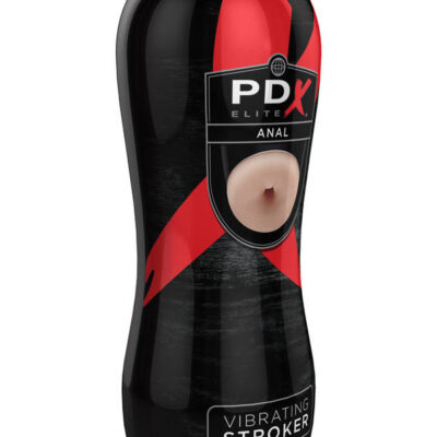 PDX Elite Vibrating Stroker Anal by PDX Brands Pipedream — realistic textured sleeve with vibrating bullet