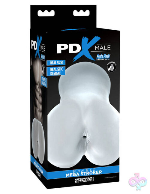 Pipedream Sex Toys - Pdx Male Blow and Go Mega Stroker Clear