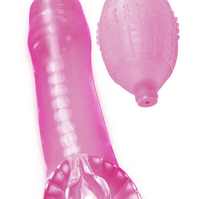 Pipedream Extreme Super Cyber Snatch Pump in pink by Pipedream — realistic suction pump