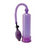 Pump Worx Beginners Power Pump by Pipedream in blue — manual squeeze bulb penis pump