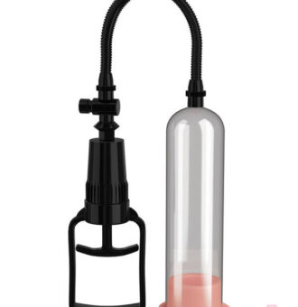 Pump Worx Beginners Pussy Pump By Pipedream — Beige Transparent Vacuum Cylinder With Ez-Grip Bulb Handle